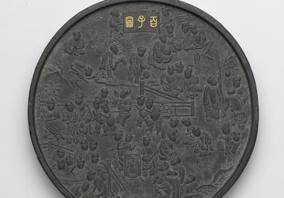 图片[2]-Inkcake with “One hundred children” motif, Chen Junfang, Ming dynasty (1368-1644)-China Archive